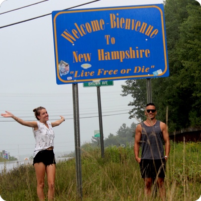New Hampshire State Welcome Sign
