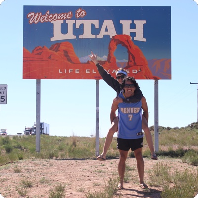 Utah State Welcome Sign